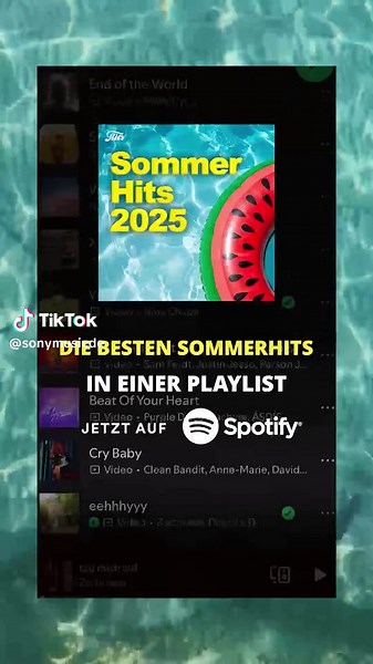 Höre jetzt Sommer Hits 2025 in einer Playlist!