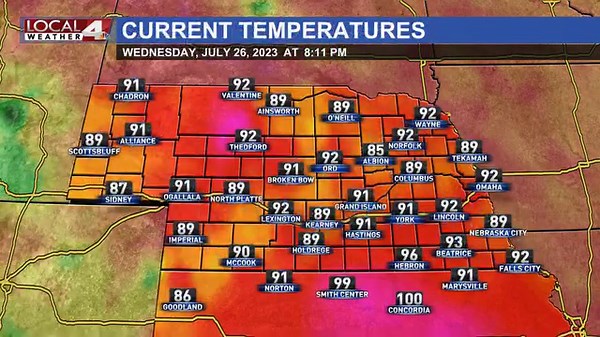 Statewide current conditions for 8 PM.. | Local4 Weather