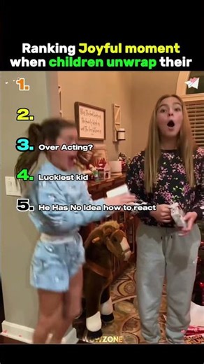Ranking Joyful moment when children unwrap Their🎁