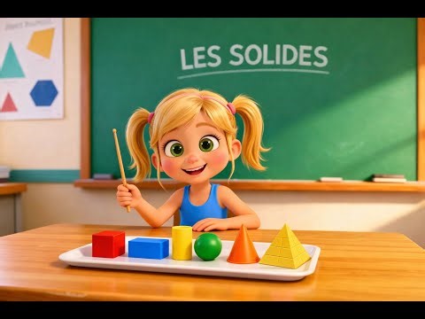 🟡🔷APPRENDS LES SOLIDES AVEC SELYN 🎶 Vidéo éducative ✨