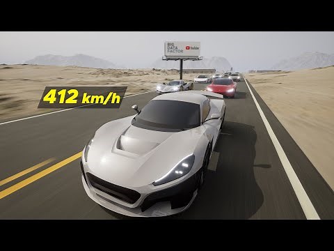 Fastest Electric Cars in the World | Top Speed Comparison