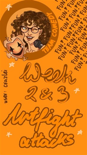 week 2 and 3 art fight attacks # #art #artfight #artfight2026