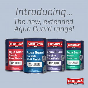 Our Aqua Guard range just got bigger! ​ We've added a matt and gloss finish, and you can also get our water-based paint as an undercoat primer. ​ Find out more here: https://www.johnstonestrade.com/products | Johnstone's Trade Paints