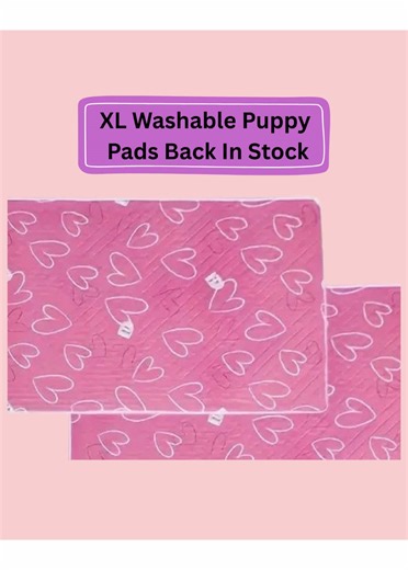Washable Puppy Pads XL 🐾 Designed for real litters, real mess, and real breeders. ✔️ Extra-large coverage for whelping boxes & play pens ✔️ Highly absorbent to keep pups dry and warm ✔️ Washable & reusable – cost-effective and eco-friendly ✔️ Non-slip backing to stay put ✔️ Ideal for puppies, post-op dogs & in-season bitches Perfect for whelping, weaning, toilet training, or lining crates and pens. A practical alternative to disposable pads when you’re dealing with multiple puppies. Available n
