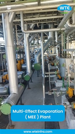 WTE Infra Projects Pvt. Ltd. on Instagram: "What is MEE Plant? | Multi-Effect Evaporation ⚙️ Process in Effluent & Wastewater Treatment 🌍 What is MEE Plant? In this video, we explain the Multi-Effect Evaporation (MEE) Plant – an advanced wastewater treatment technology widely used in industries to reduce effluent volume and achieve Zero Liquid Discharge (ZLD). 🔹 Topics Covered in this Video: ✔️ What is MEE Plant? ✔️ How Multi-Effect Evaporation Works? ✔️ Role of MEE in Effluent & Wastewater Tr