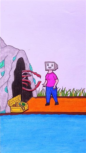 Top 2 Best Animation of the Skibidi dog🚽 #shortsfeed #skibiditoilet #drawing