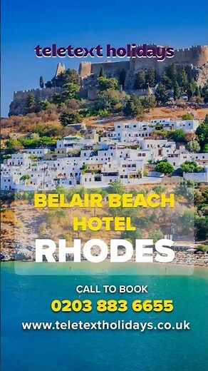 Belair Beach Hotel Rhodes Seafront Stay 🌅🏝️🌊
