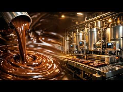 How Chocolate Is Made in a Modern Factory | Chocolate Production Process
