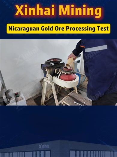 Xinhai Mining's Gold Ore Beneficiation Test ##processing #Gold #nicaragua