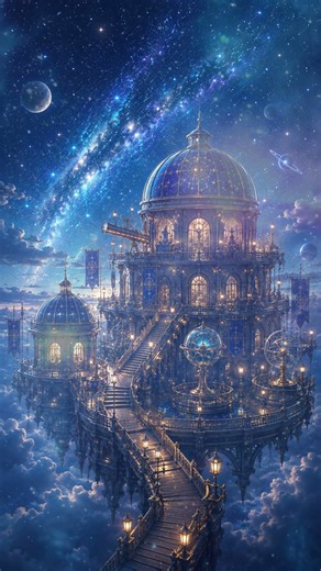 星空に浮かぶ魔法天文台｜幻想的な夜のBGM｜癒し・睡眠・作業用 Magical Observatory Among the Stars｜