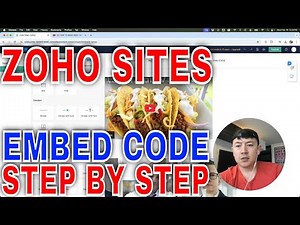 ✅ How To Embed HTML Code To Zoho Website Builder 🔴