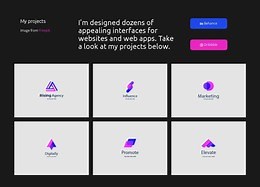 Visual communication - HTML5 Template by Nicepage