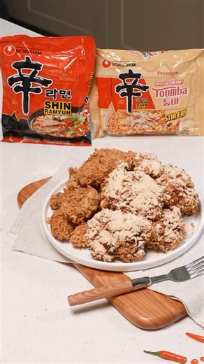 How to Make Shin Ramyun & Shin Toomba Half & Half Fried Chicken 🍗 | Ep.12