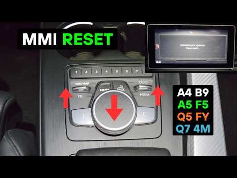 How to Reset Audi MMI - Force Restart A4 b9, A5 f5, Q5 fy, Q7 4m (2015-2020)