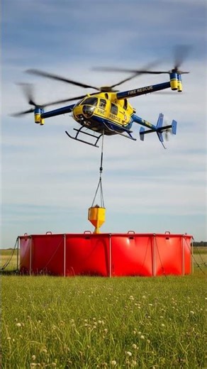 How Fire Helicopters Refill So Fast #shorts
