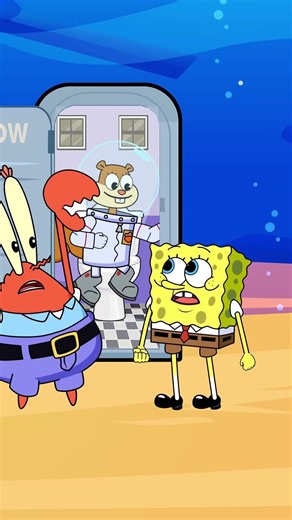 Patrick Star and Sandy Cheeks Help SpongeBob 💪💪💪