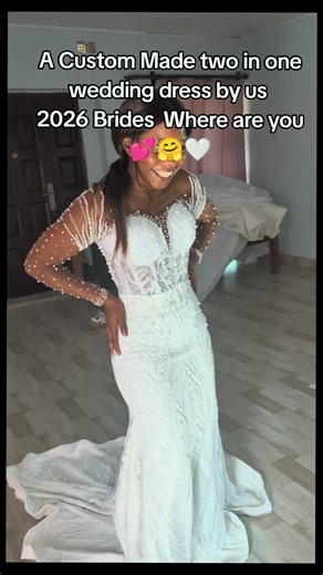 Custom Made Two-in-One Wedding Dress for 2026 Brides