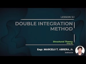 (1/3) DOUBLE INTEGRATION METHOD | STRUCTURAL THEORY