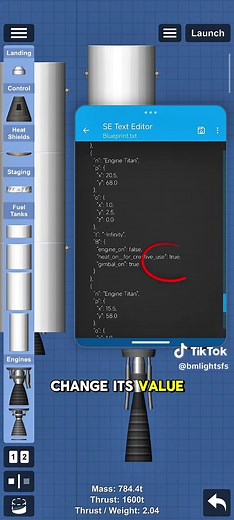 how make powerful engine in sfs? SFS101 - Part4 Blueprint Editing part 2 #spaceflightsimulator #sfs #viral #fyp