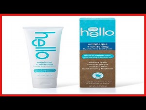 Hello Oral Care Fluoride Free Antiplaque and Whitening Toothpaste Vegan SLS Free with Tea Tree Oil