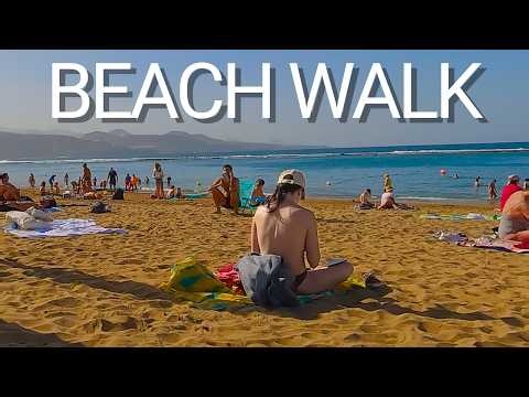 Beach Walk (SLOW MO) Spain 4K – Canary Islands