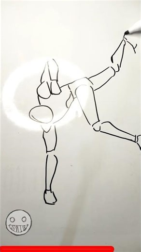 30 second time lapse of a simple figure drawing