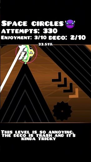 Rating Space Circles (Easy Demon) #geometrydash #gd #gdlevels #level