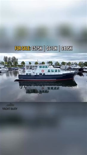 Here’s a first look at ANNA, a CE-A rated steel explorer yacht designed by Vripack and built for serious offshore cruising. She’s fitted with twin Perkins engines, Naiad stabilisers, hydraulic thrusters, and a full digital YachtControl system PLUS all the comforts you’d want for liveaboard life. This is just the intro! The full boat tour is now live on my channel. Head to the link in my bio and scroll down to Latest Videos to watch the whole thing. Let me know what you think so far. #boat #boats