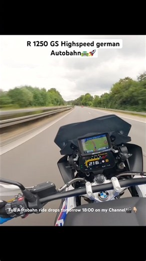BMW R 1250 GS Highspeed Autobahn Run! 🚀🔊 #r1250gs #autobahn #rawsound #pov