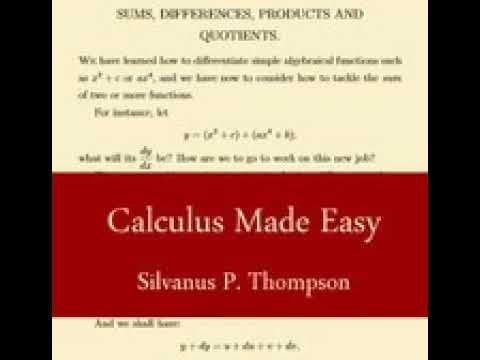 Calculus Made Easy, By Silvanus P. Thompson, (Part 1) #audiobook #mathematics