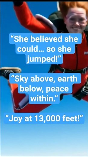 Girl’s Epic Skydiving Adventure! 🪂💙 #shorts