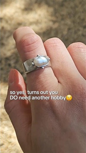 DIY Silver Clay Ring with a Pearl #silverclay #jewelry #jewelrymaking