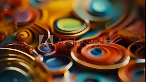 macro microscope video reveals a bustling bacterial society colonies of active microbes hugging the sides of a textured petri dish. The vibrant colors of the different