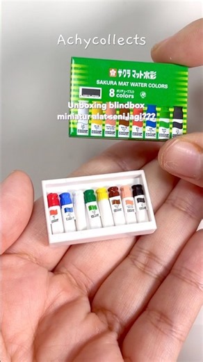 Unboxing miniatur alat seni dari jepang lagi?! #miniature #mini #toys #unboxing #jepang #rement