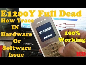 How To Repair Samsung E1200Y Dead Problem Fix In Software 100% Tested Solution