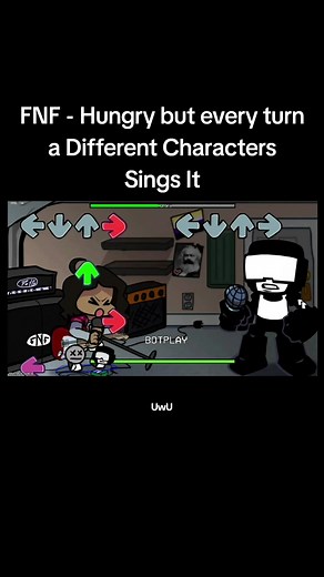 FNF - Hungry but Every Turn a Different Characters Sings It