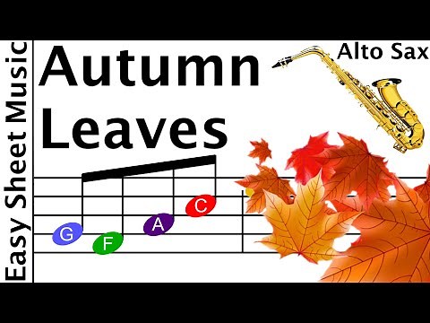 How to Play Autumn Leaves on Alto Saxophone | Easy Beginner Sheet Music
