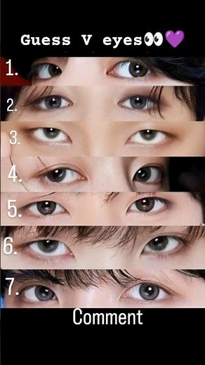 💜 Can You Guess BTS V by His Eyes? 👀 | Taehyung Eye Challenge | BTS ARMY Game 🎶#reelschallenge