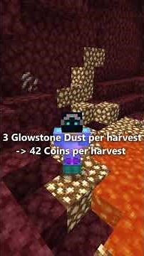 Hypixel Skyblock - Glowstone Minion explained #Shorts