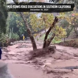 Authorities issued evacuation orders for parts of drought-stricken Southern California after powerful rains triggered mudslides and flooding. One area of Santa Barbara County saw nearly 7 inches of rainfall. | NPR