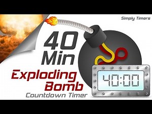 40 min exploding countdown timer