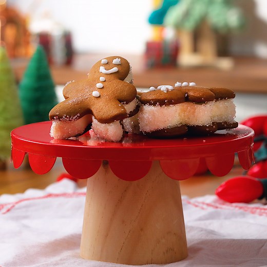 952K views · 5.6K reactions | Delight your guests this Christmas with Gingerbread Ice Cream Sandwiches, and a little help from Google Home Mini. | Tasty | Facebook