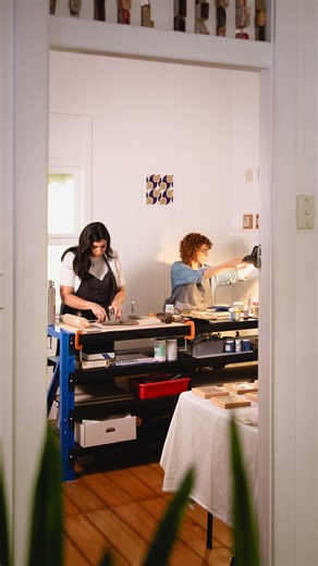 Sirena | Process of making ceramic test tiles for colour palette exploration for a kitchen mural 🎨 We created these little samples to experiment... | Instagram