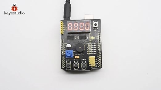 KEYESTUDIO Multi-Purpose Shield V2 with 4-Digit LED Display