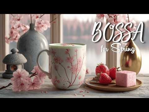 Spring Cafe Ambience with Cozy Bossa Nova Jazz Music Cafe Music for Relax Study & Work