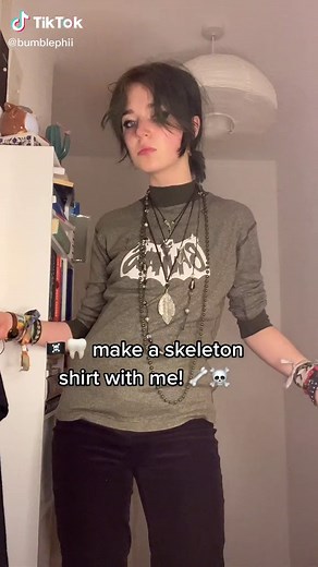 Make a Skeleton Shirt - DIY Custom Shirt Tutorial