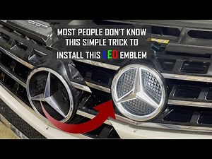 Mercedes Benz Star Sign LED Light Font Grill Emblem THE EASY WAY !!