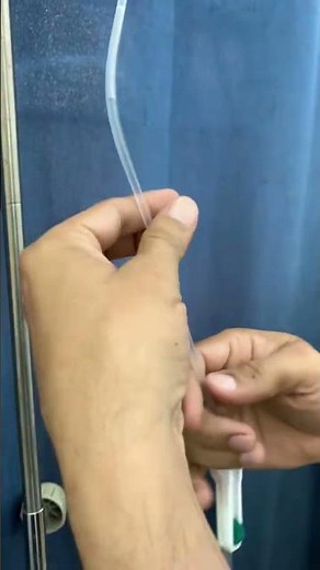 How to Remove Air from an IV Set.