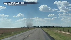 9.9K views · 145 reactions | Check out this dust devil in the Texas Panhandle on this Friday the 13th! Dust devils form on hot, dry days as temperature differences near the ground create random whirlwinds. | WeatherNation | Facebook