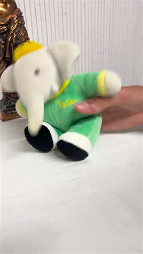 Vintage Babar Plush Toy, Soft and Cuddly, Early Learning Toy, Rattle, Childhood Souvenir - Etsy